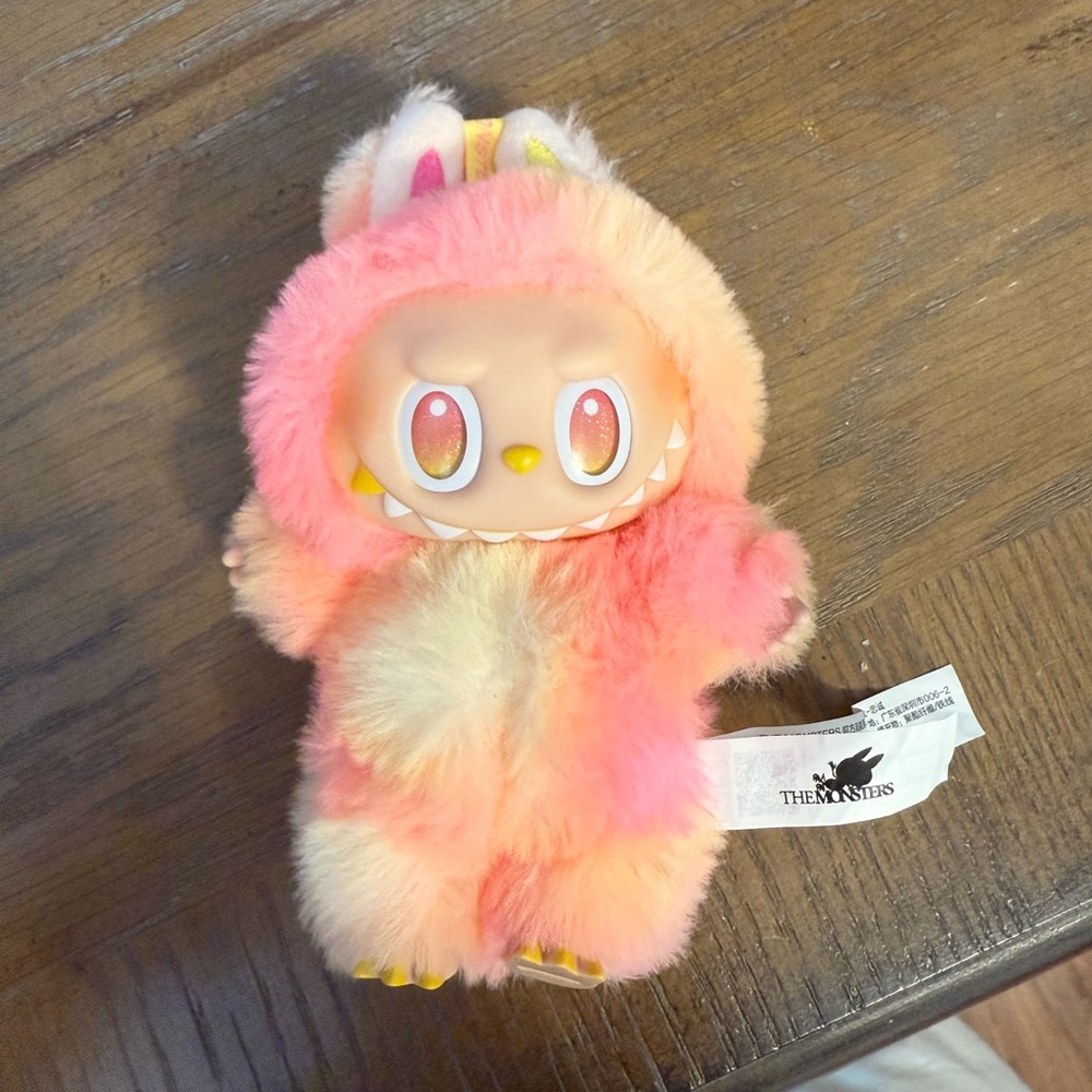 Pop Mart Pink and Cream Plush Toy